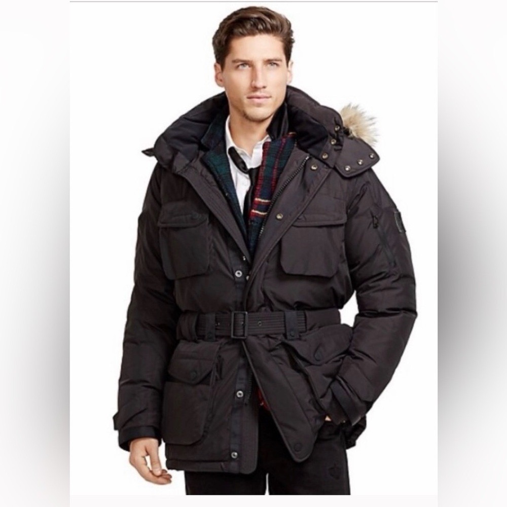 Ralph Lauren Black Label Rover Down Parka Coat Men's Size Med Discontinued